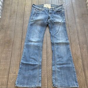 Celebrity Pink Blue Flare Leg Jeans